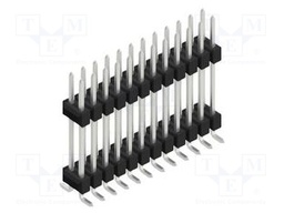 Connector: pin strips; pin header; male; PIN: 24; 2.54mm; SMT; 2x12