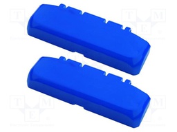 Hinge; polycarbonate; Series: BOCUBE; blue; 2pcs; UL94V-0