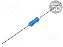 Resistor: metal film; THT; 1.6kΩ; 0.6W; ±1%; Ø2.5x6.8mm; 50ppm/°C