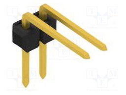Connector: pin strips; pin header; male; PIN: 2; 2.54mm; THT; 1x2