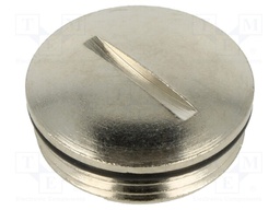 Stopper; PG16; Mat: brass; Body plating: nickel; with seal