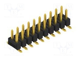 Connector: pin strips; pin header; male; PIN: 20; 2.54mm; SMT; 2x10