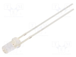 LED; 3mm; orange; 750÷1120mcd; 50°; Front: flat; Pitch: 2.54mm; 78mW