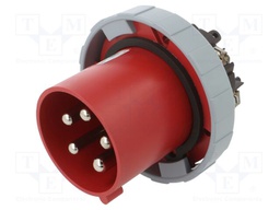 Connector: AC supply 3-phase; socket; male; straight; -25÷40°C