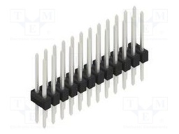 Connector: pin strips; pin header; male; PIN: 24; 2.54mm; THT; 2x12