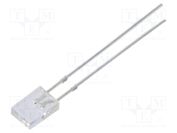 LED; rectangular; 2x5x7mm; bipolar; green,yellow; 750÷1120mcd