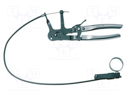 Pliers; for hose clamp; with cord; 180mm