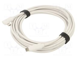 Cable; USB 3.2; USB C plug,USB C angled plug; 5m; black; Core: Cu