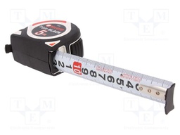 Measuring tape; L: 5m; Width: 25mm; Enclos.mat: ABS,elastolan