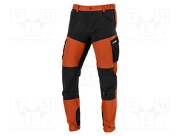 Dungarees; Size: XXXL; orange-black; STRETCH; 240g/m2