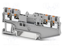 Splice terminal: rail; PA; L: 30.5mm; terminals: 4; W: 3.5mm