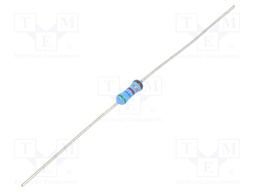 Resistor: thin film; THT; 56.2Ω; 600mW; ±5%; Ø2.5x6.5mm; 50ppm/°C