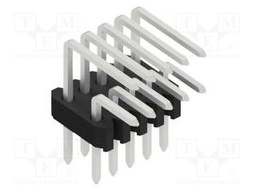 Connector: pin strips; pin header; male; PIN: 10; 1.27mm; THT; 2x5