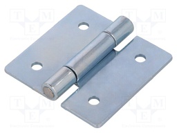 Hinge; Width: 60mm; zinc-plated steel; H: 60mm