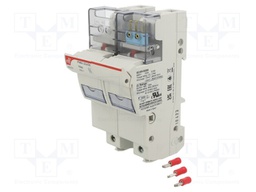 Fuse holder; cylindrical fuses; 22x58mm; Mounting: DIN; 125A; IP20