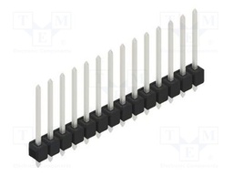 Connector: pin strips; pin header; male; PIN: 14; 2.54mm; THT; 1x14