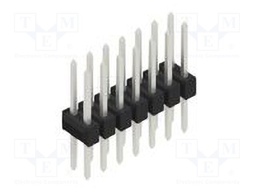 Connector: pin strips; pin header; male; PIN: 14; 2.54mm; THT; 2x7