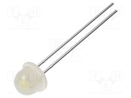 LED; white cold; 4.8mm; 2180mcd; 140°; Front: convex; 2.9VDC; round