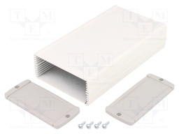 Enclosure: multipurpose; with panel; TEKAL; X: 85mm; Y: 160mm; grey