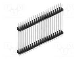 Connector: pin strips; pin header; male; PIN: 46; 2.54mm; THT; 2x23
