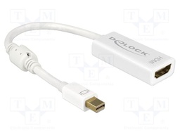 Adapter; HDMI socket,mini DisplayPort plug; 0.2m; white; white