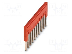 Bridge; PA; L: 3mm; ways: 10; W: 50.6mm; H: 22.7mm; Body: red