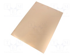 Laminate; FR4; 1.5mm; L: 297mm; W: 210mm; Coating: copper