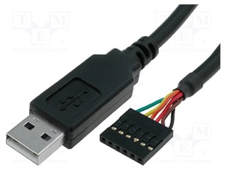 Module: cable integrated; UART,USB; USB A,pin strips; V: lead