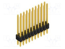 Connector: pin strips; pin header; male; PIN: 20; 1.27mm; THT; 2x10