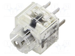 Contact block; Illumin: yes; Contacts: NO x2; Cap: W2x4,6d; 3mm