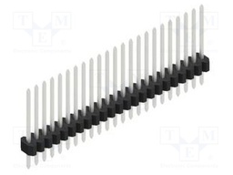 Connector: pin strips; pin header; male; PIN: 23; 1.27mm; THT; 1x23