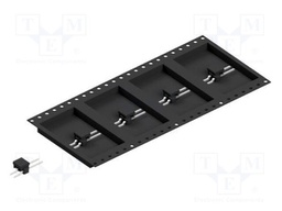 Connector: pin strips; pin header; male; PIN: 2; 2.54mm; SMT; 1x2