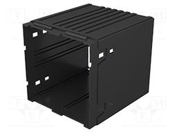 Enclosure: enclosure base; X: 96mm; Y: 96mm; Z: 75mm; PPO; black