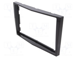 Radio mounting frame; Opel; 2 DIN; black gloss