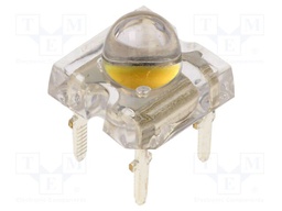 LED Super Flux; white warm; 7.62x7.62mm; 25000÷30000mcd; 30°