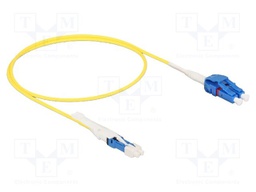 Fiber patch cord; OS2; CS/UPC,LC/UPC; 0.5m; 9/125um; LSZH; blue