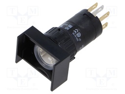 Switch: body; 16mm; Stabl.pos: 2; NC + NO; Pos: 2; Cutout: Ø16.2mm