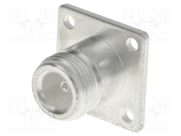Socket; N; female; 50Ω; soldering; teflon; silver plated