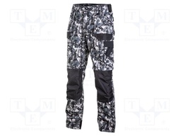 Dungarees; Size: XXL; grey-black; with removable legs; 240g/m2