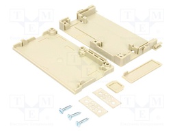 Enclosure: for DIN connectors; female; angled,straight