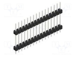 Connector: pin strips; pin header; male; PIN: 16; 2.54mm; THT; 1x16