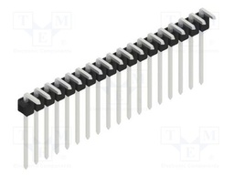 Connector: pin strips; pin header; male; PIN: 18; 2.54mm; THT; 1x18