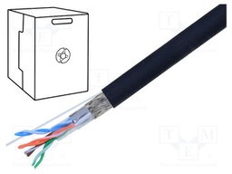 Wire; SF/UTP; industrial Ethernet; 5e; solid; Cu; 4x2x24AWG; FRNC