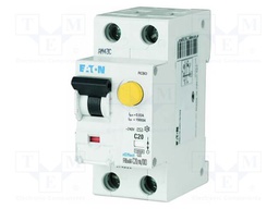 RCBO breaker; Inom: 25A; Ires: 300mA; Poles: 1+N; 240VAC; IP20; FRBmM