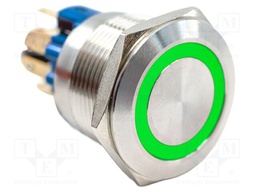 Switch: vandal resistant; SPST-NO + SPST-NC; 2A/48VDC; IP65; 6V