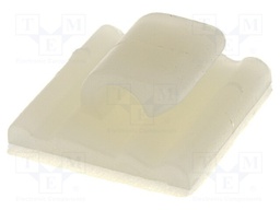 Self-adhesive cable holder; polyamide; natural; UL94V-2