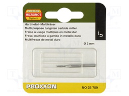 Mill; 2mm; tungsten carbide