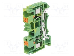 Splice terminal: rail; 0.5÷10mm2; ways: 1; terminals: 2; TS35; 1kV