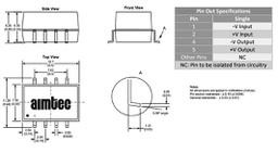 Converter: DC/DC; 1W