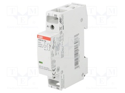 Contactor: 2-pole installation; NC + NO; 24VAC; 24VDC; 16A; DIN